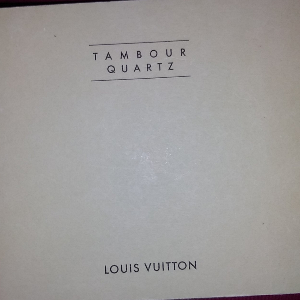 Louis Vuitton Tambour Quartz